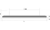 Лампа Evolution 4 секции сосна (ширина 600) (№2,фурнитура медь антик)